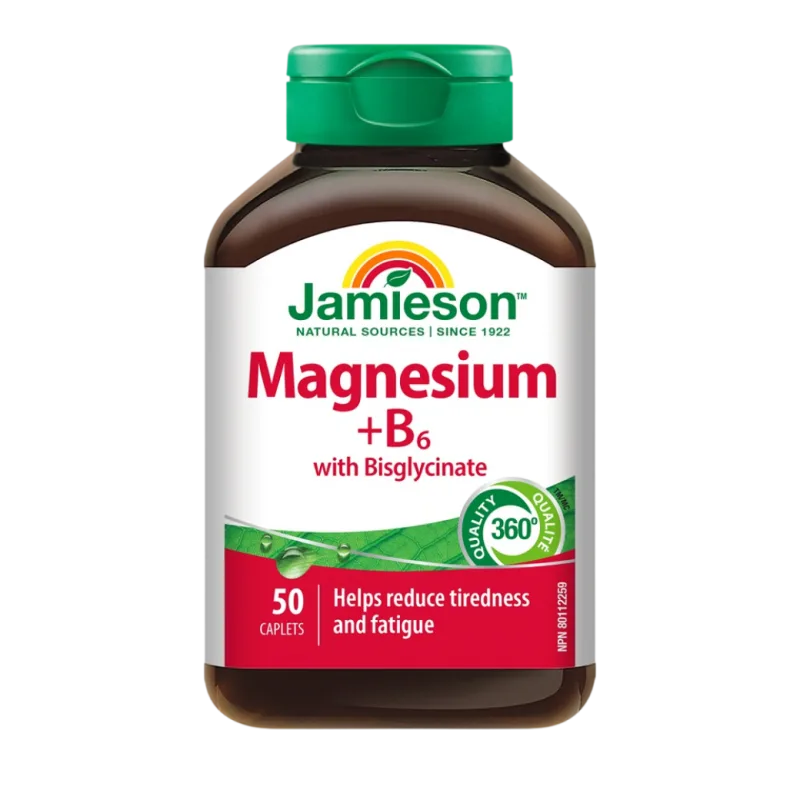 Magneziu bisglicinat cu Vitamina B6, 50 capsule, Jamieson JAMIESON LABORATOIRES — preț și oferte