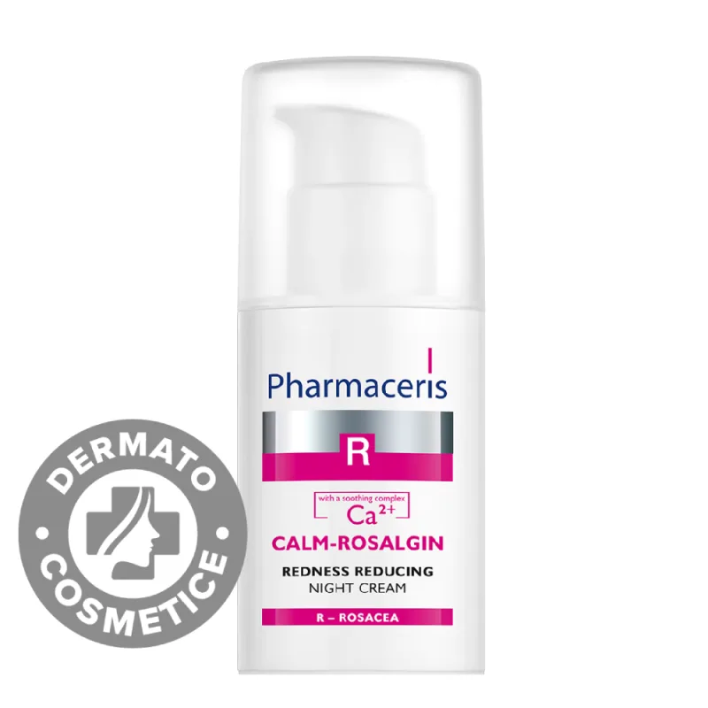 Crema de noapte pentru reducere roseata Calm-Rosalgin R, 30ml, Pharmaceris — preț și oferte