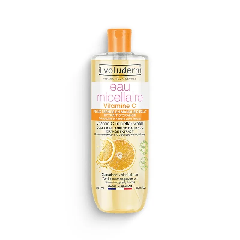 Apa micelara pentru demachiere cu Vitamina C, 500ml, Evoluderm — preț și oferte
