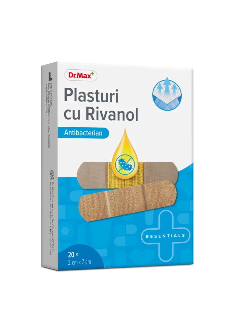 Dr. Max Plasturi cu rivanol 2x7cm, 20 bucati — preț și oferte