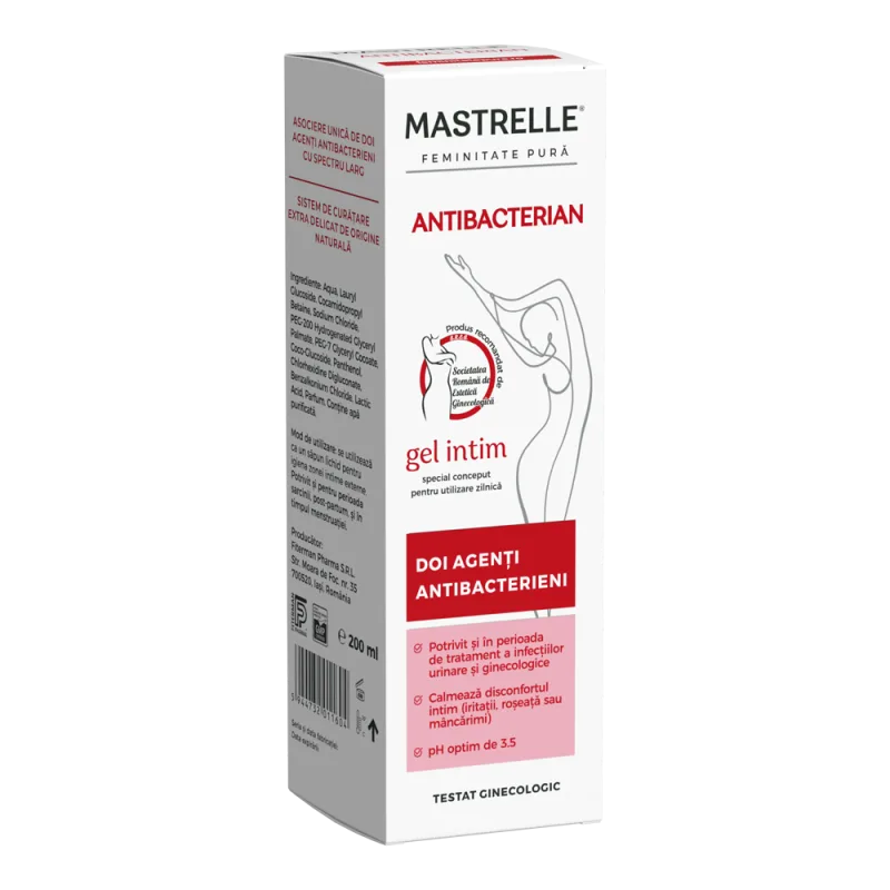 Gel intim antibacterian Mastrelle, 200ml, Doctor Fiterman — preț și oferte