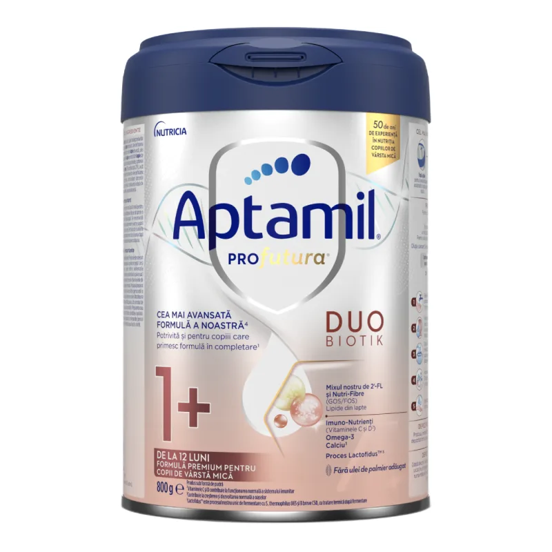 Formula de lapte praf ProFutura DuoBiotik 1+, 1-2 ani, 800 g, Aptamil NUTRICIA — preț și oferte