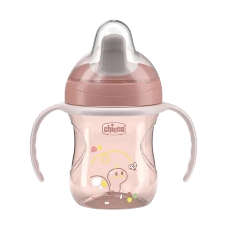 Canuta de antrenament pentru copii 6 luni+ Roz, 200ml, Chicco — preț și oferte