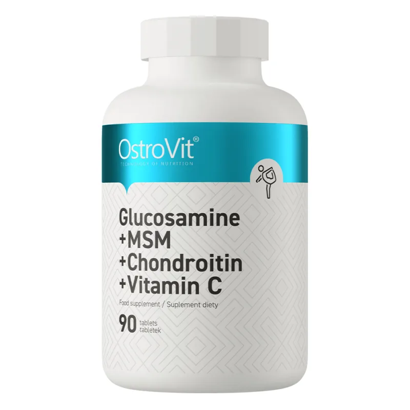 Glucozamina + Condroitina + MSM + Vitamina C, 90 tablete, OstroVit — preț și oferte