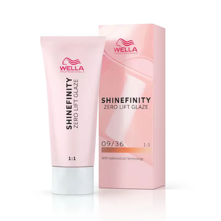 Vopsea demi-permanenta Shinefinity Zero Lift Glaze 09/36 Vanilla Glaze, 60 ml, Wella Professionals — preț și oferte