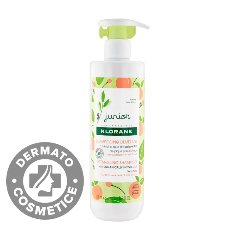 Sampon cu aroma de piersica, 500 ml, Klorane Junior — preț și oferte