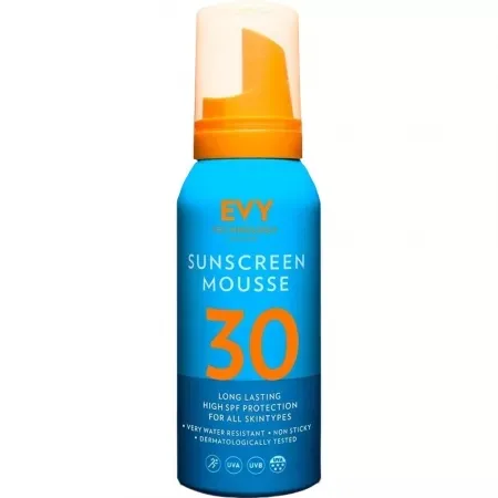 Spuma pentru fata si corp unisex cu SPF 30 Sunscreen Mousse, 100 ml, Evy Technol EVY TECHNOLOGY — preț și oferte