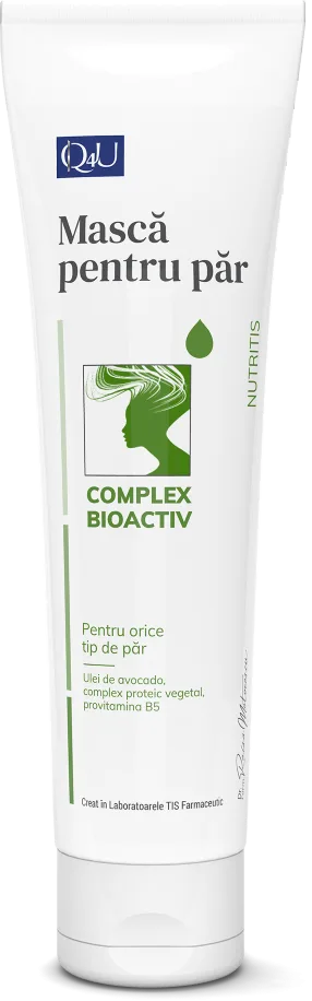 Masca pentru par Q4U, 150ml, Tis Farmaceutic