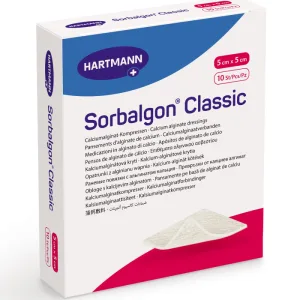 Pansament Sorbalgon 5x5 cm, 10 bucati, Hartmann