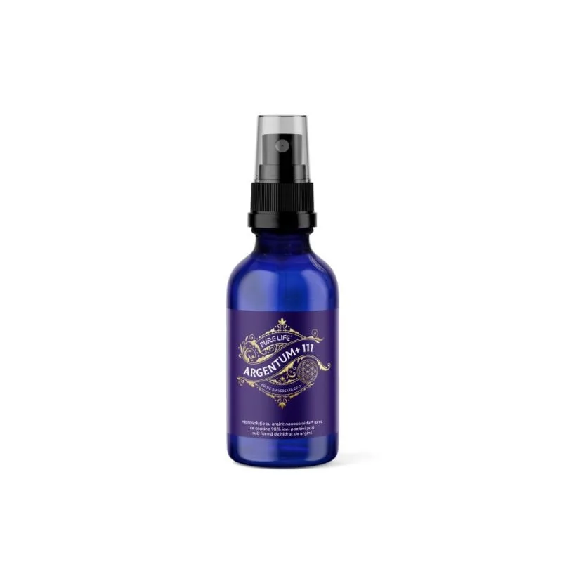 Argint nanocoloidal Argentum+ Editie Aniversara, 111 Ppm, 60ml, Pure Life — preț și oferte