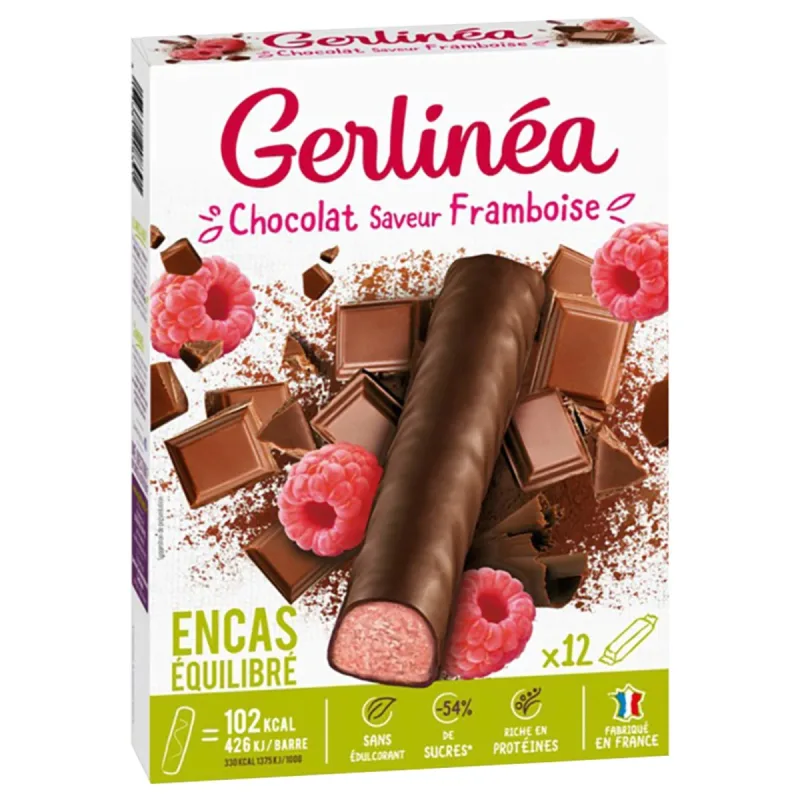 Batoane de ciocolata cu zmeura, 372g, Gerlinea — preț și oferte