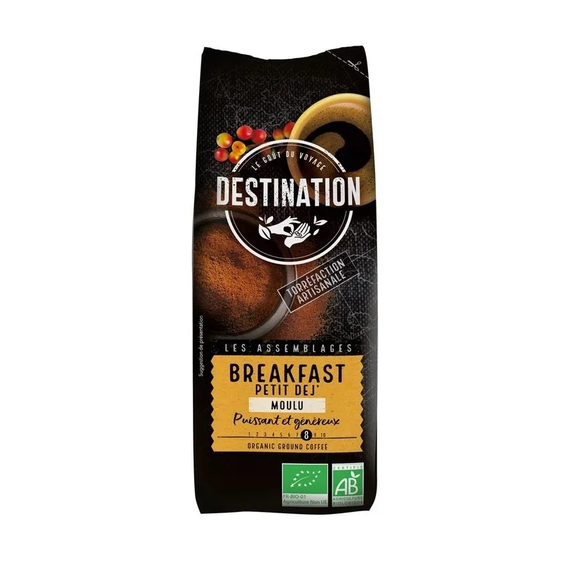 Cafea eco macinata Breakfast, 250g, Destination — preț și oferte