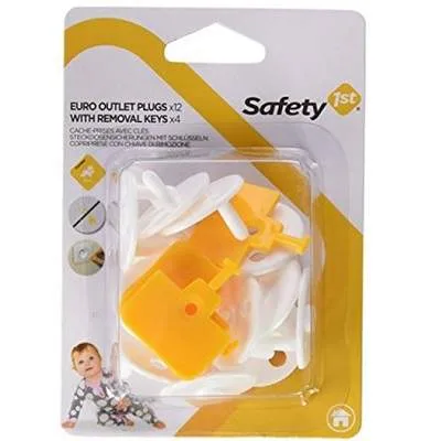 Aparatori cu cheie pentru prize, 12 bucati, Safety 1st — preț și oferte