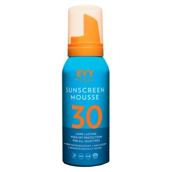Spuma pentru fata si corp cu SPF30 Sunscreen Mousse, 100ml, Evy Technology — preț și oferte