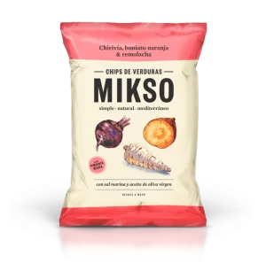 Chipsuri din pastarnac sfecla si cartof dulce, 85g, Mikso