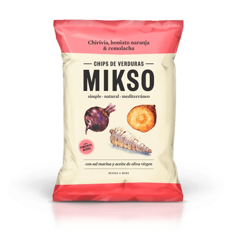 Chipsuri din pastarnac sfecla si cartof dulce, 85g, Mikso — preț și oferte