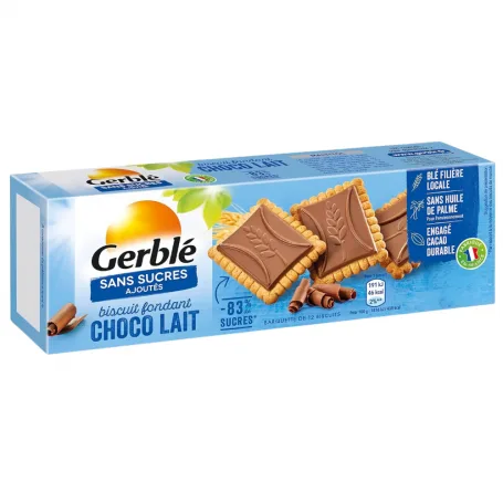 Biscuiti cu ciocolata cu lapte fara zahar adaugat, 126g, Gerble Expert Dietetic — preț și oferte