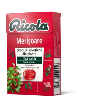 Dropsuri din plante Cranberry, 40g, Ricola