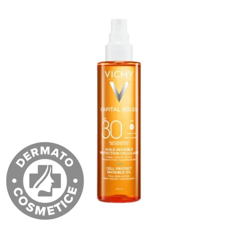 Ulei invizibil pentru protectie solara cu SPF 30 Cell Protect Capital Soleil, 200ml, Vichy — preț și oferte