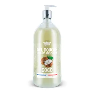 Gel de dus cu Cocos Surgras fara sapun, 1l, Les Petites Bains de Provence