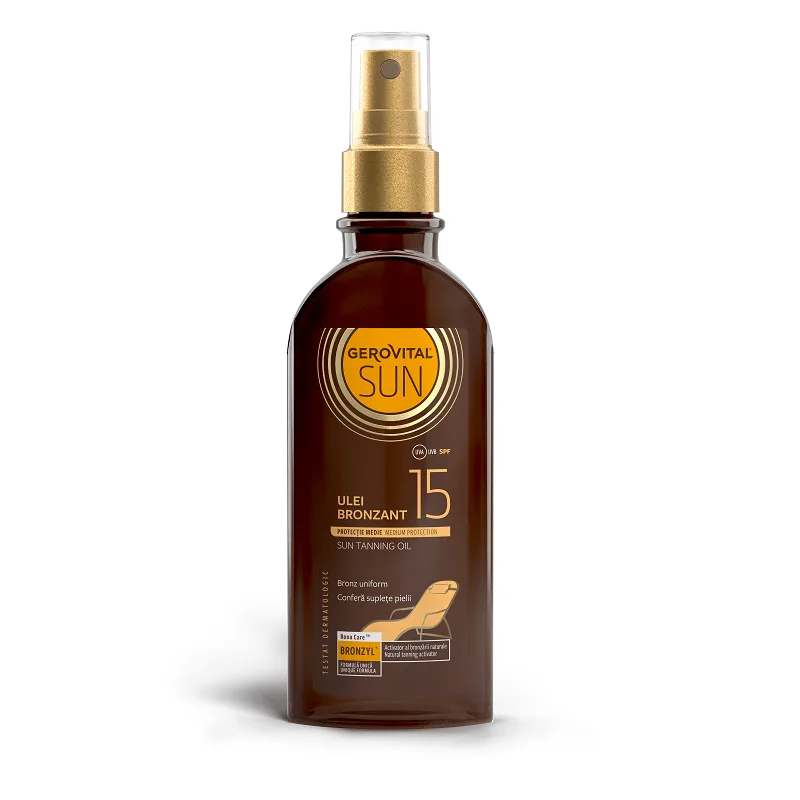 Gerovital Sun Ulei bronzant SPF15 150 ml — preț și oferte