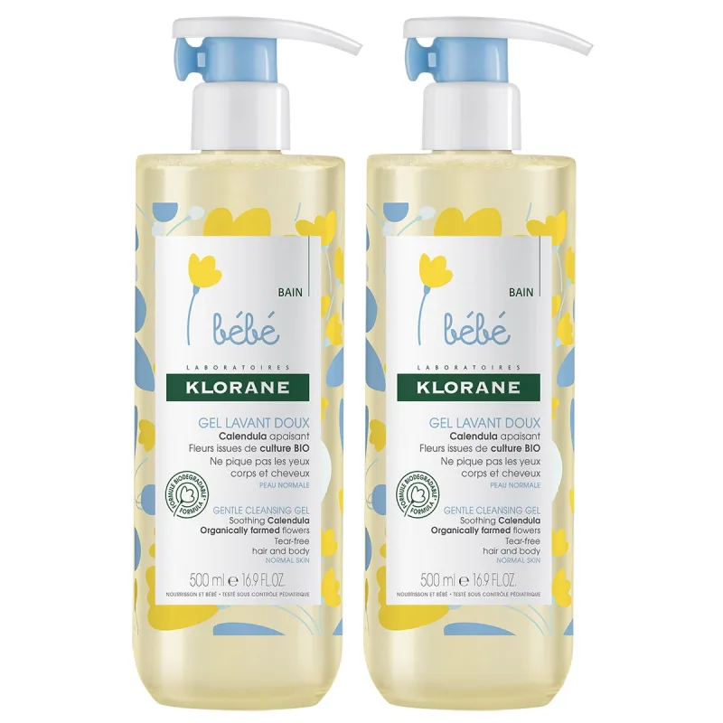 Klorane Bebe Pachet Gel spumant 500 ml 1+1 — preț și oferte