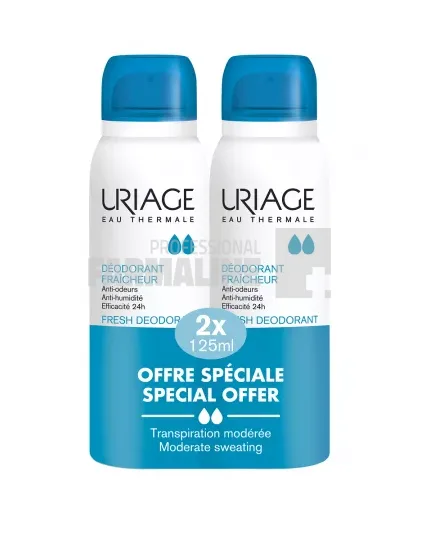 Uriage Pachet Deodorant spray cu piatra de alaun 125 ml + 125 ml — preț și oferte