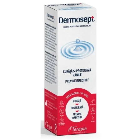 Dermosept solutie pentru ingrijirea ranilor spray  60ml  Terapia — preț și oferte