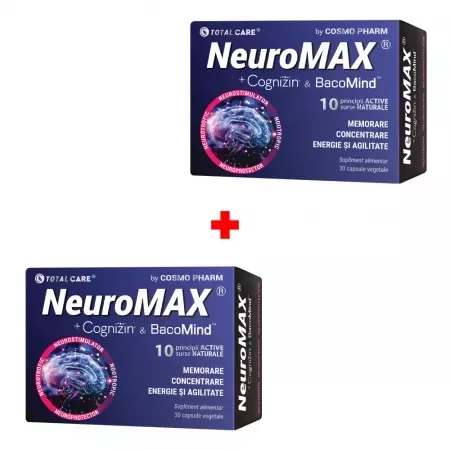 Neuromax, 30 capsule, pachet 1+1, Cosmopharm — preț și oferte