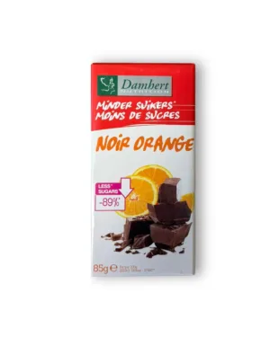 Ciocolata neagra cu portocale, 85g, Damhert Nutrition