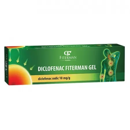Diclofenac gel 10mg/g, 100g, Fiterman FITERMAN PHARMA — preț și oferte
