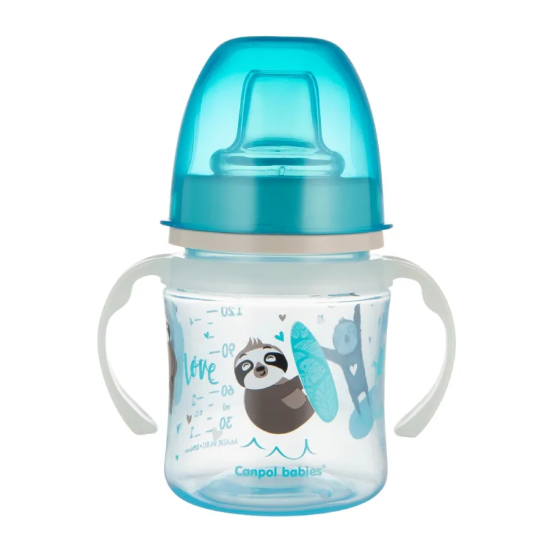 Cana antrenament Easy Start Exotic Animals 6l+, blue, 35/207, 120ml, Canpol CANPOL BABIES — preț și oferte
