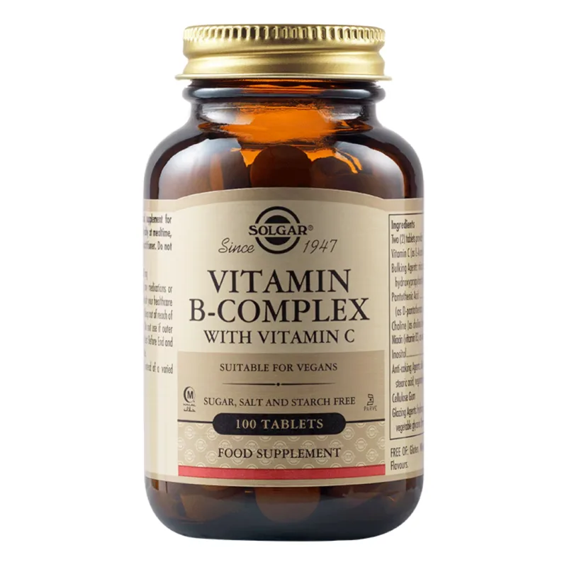 Complex Vitamina B, 100 comprimate, Solgar — preț și oferte