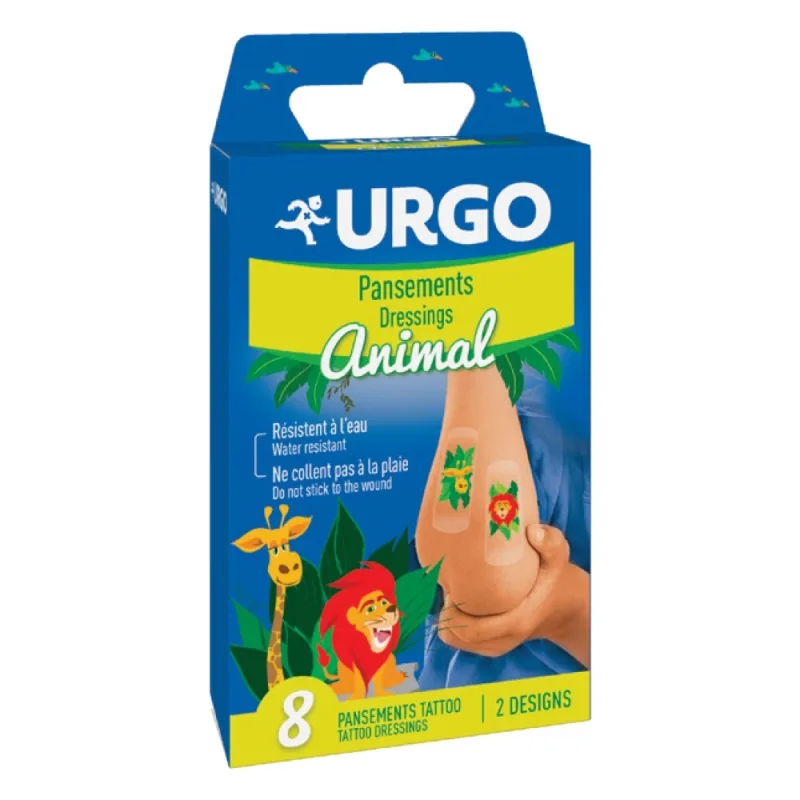 Plasturi copii Jungle Tattoo, 8 bucati, Urgo — preț și oferte