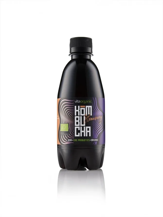 Bautura kombucha cu capsuni Bio, 330ml, Vita Organic — preț și oferte
