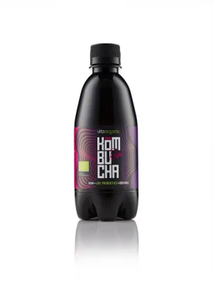 Bautura kombucha cu trandafiri Bio, 330ml, Vita Organic