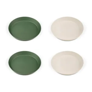 Set de farfurii bio Green/Cream, 4 bucati, Citron