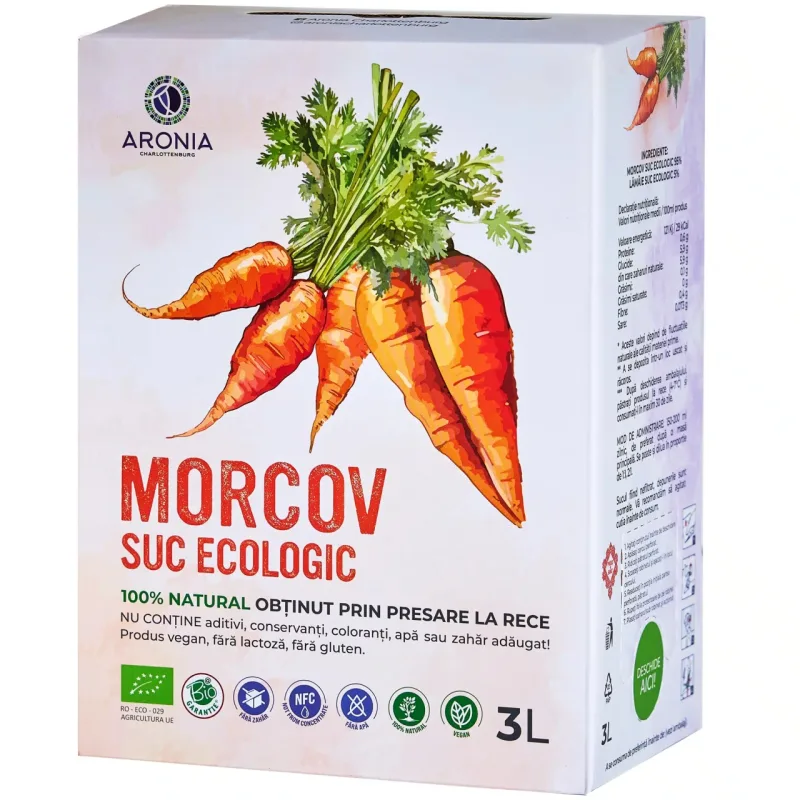 Suc de morcovi eco, 3l, Aronia Charlottenburg — preț și oferte