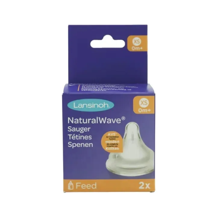 Tetina cu flux foarte lent XS, 2 bucati, Lansinoh — preț și oferte