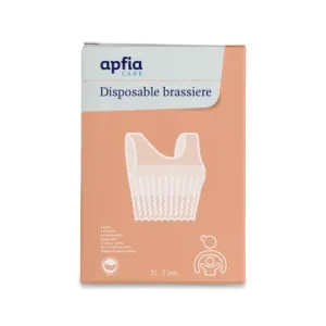 Sutien unica folosinta, tip bustiera, marimea M, 3buc, Apfia Care