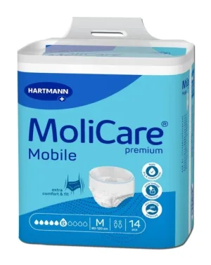 Scutece adulti tip chilot MoliCare Premium Mobile 6pic M,14 bucati, Hartmann