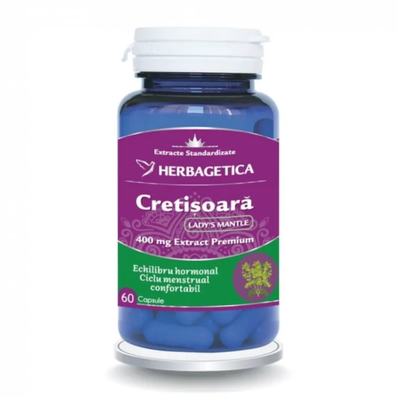 Cretisoara Lady’s Mantle, 60 capsule, Herbagetica — preț și oferte