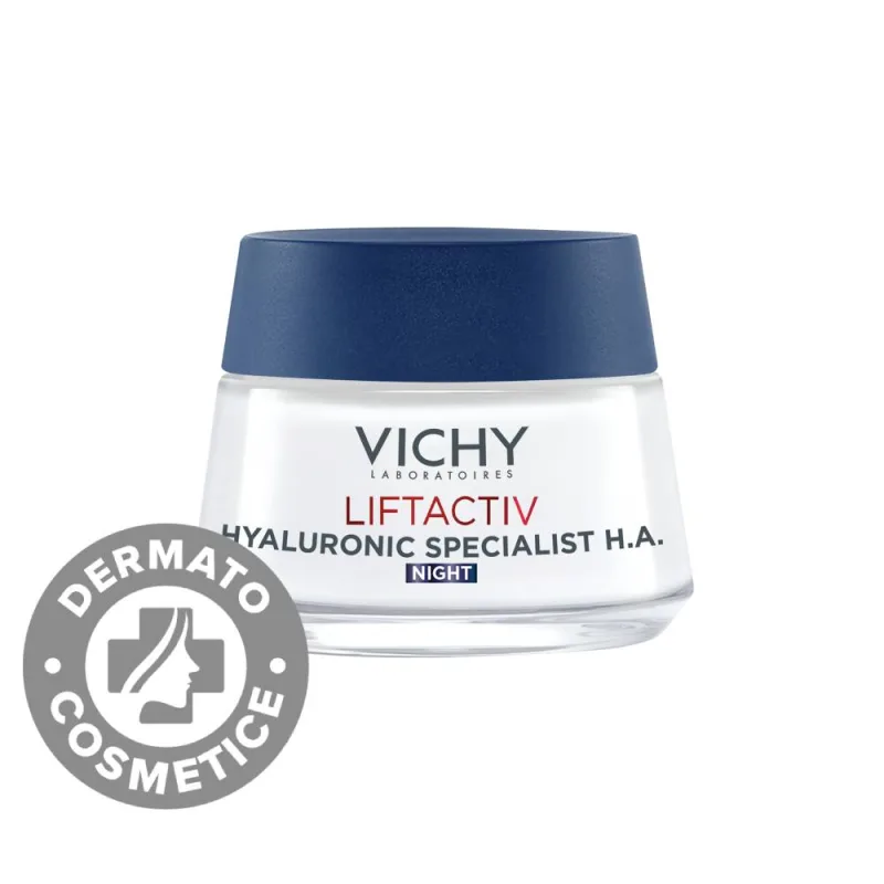 Crema de noapte antirid pentru toate tipurile de ten Liftactiv H.A., 50ml, Vichy — preț și oferte
