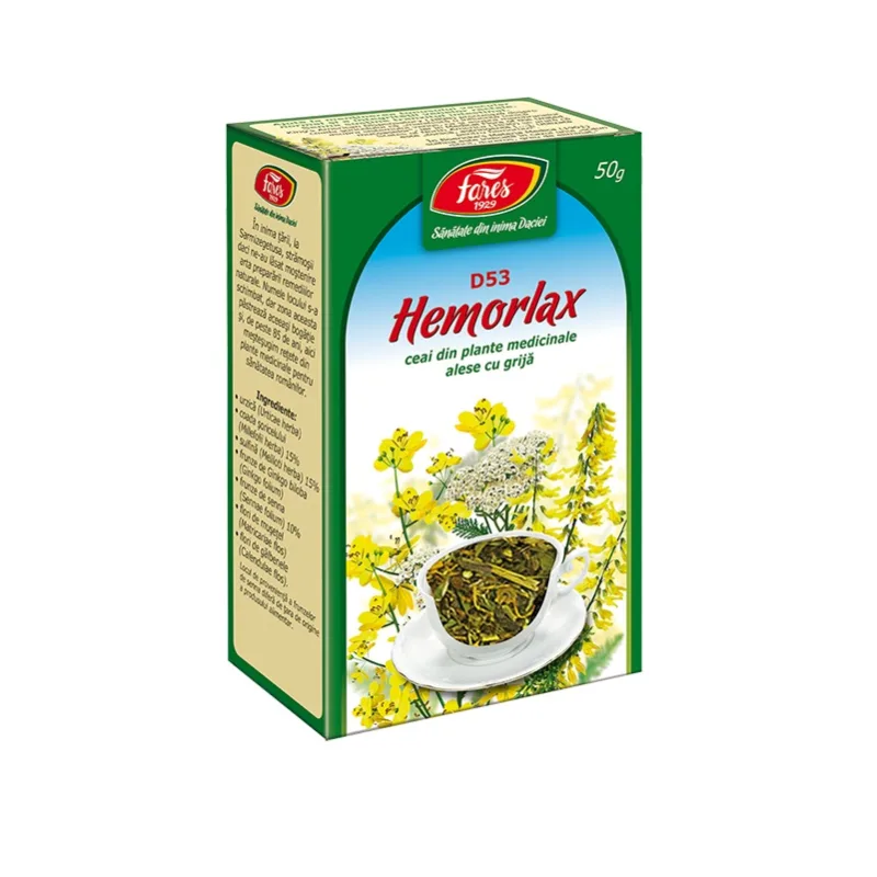 Ceai Hemorlax, 50g, Fares — preț și oferte
