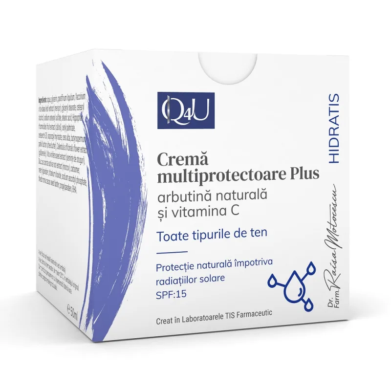 Crema multiprotectoare Plus Q4U, 50ml, Tis Farmaceutic — preț și oferte
