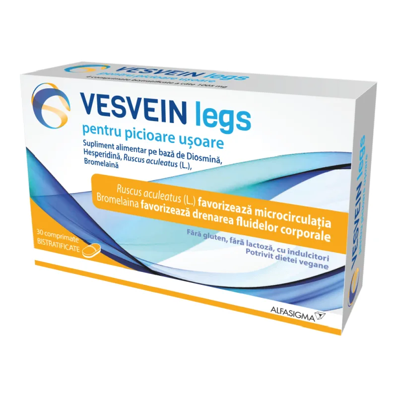Vesvein Legs, 30 comprimate, Alfasigma — preț și oferte