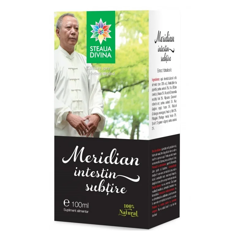 Tinctura pentru intestinul subtire Meridian, 100ml, Steaua Divina — preț și oferte