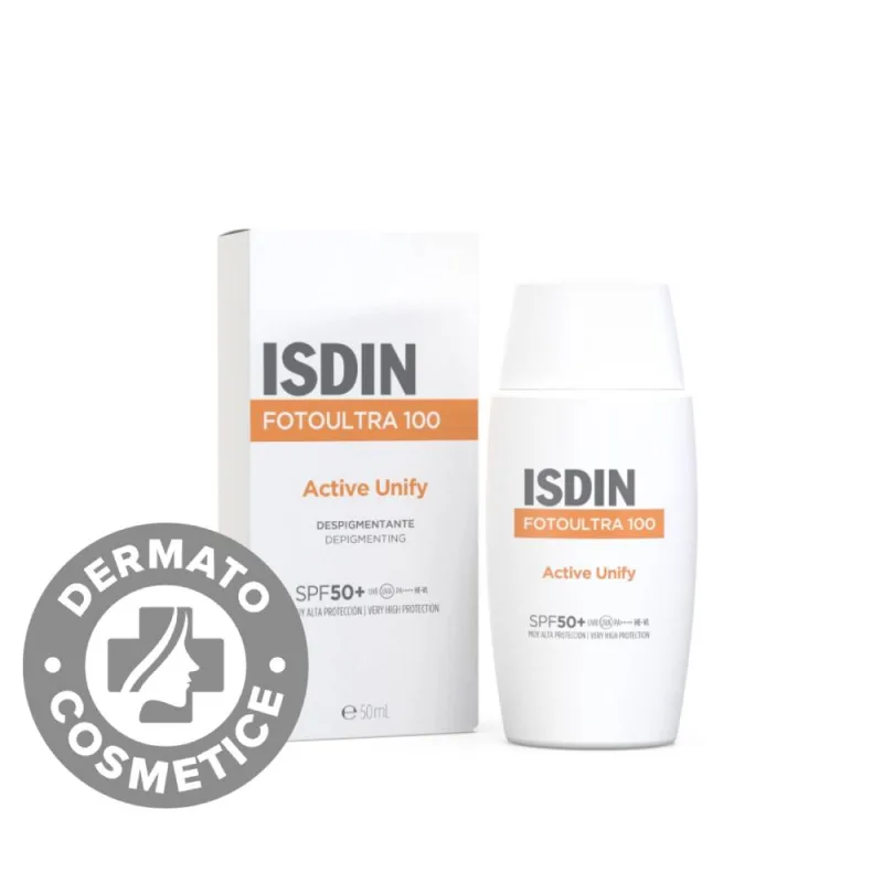 Fotoultra 100 Active Unify Fusion Fluid cu SPF50, 50ml, Isdin Isdinceutics De — preț și oferte