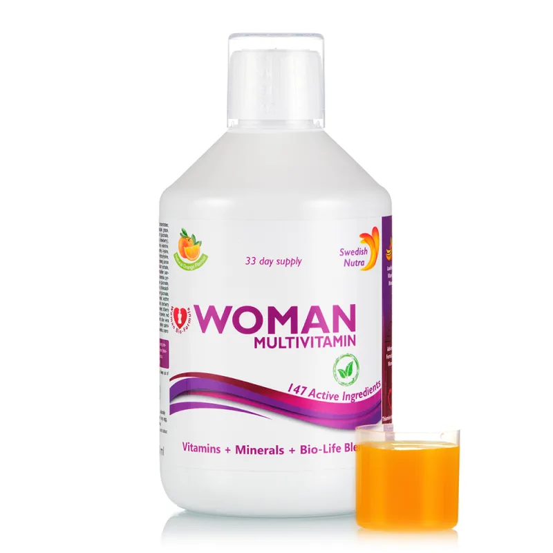Multivitamine pentru femei cu 147 de ingrediente, 500ml, Swedish Nutra — preț și oferte