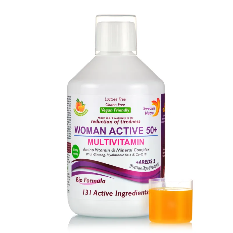 Multivitamine Woman Active 50+, 500ml, Swedish Nutra — preț și oferte